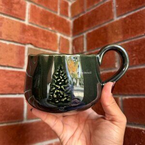 TARGET HEARTH & HAND WITH MAGNOLIA DEBOSSED TREE HOLIDAY MUG 1CT